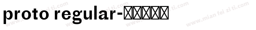 proto regular字体转换